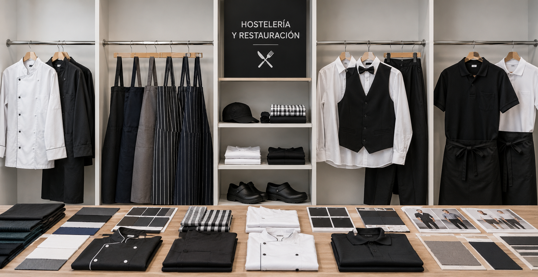Prendas para el sector hostelería y restauración