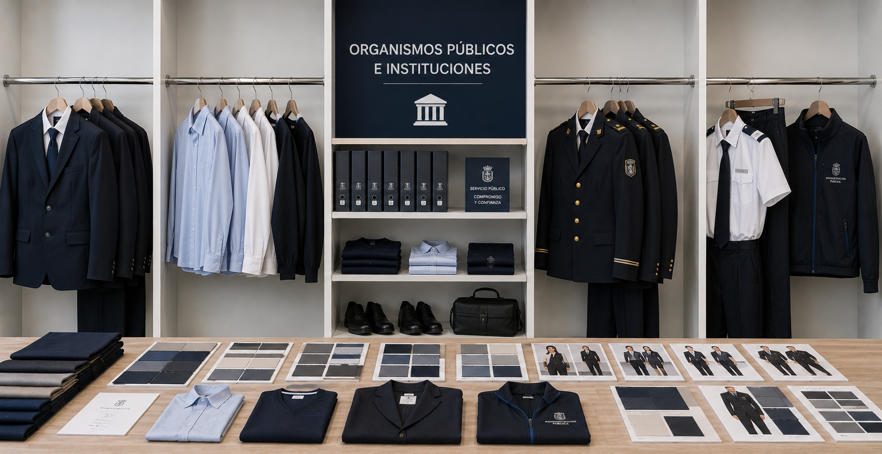 Prendas para organismos públicos e instituciones