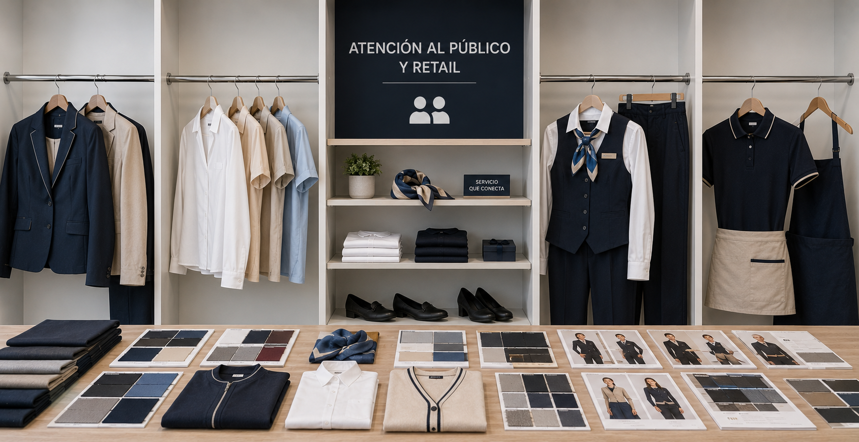 Prendas para el sector retail y atención al público